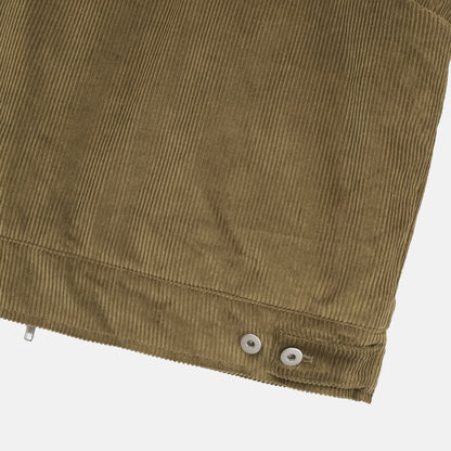 Corduroy Stand Collar Zip Blouson