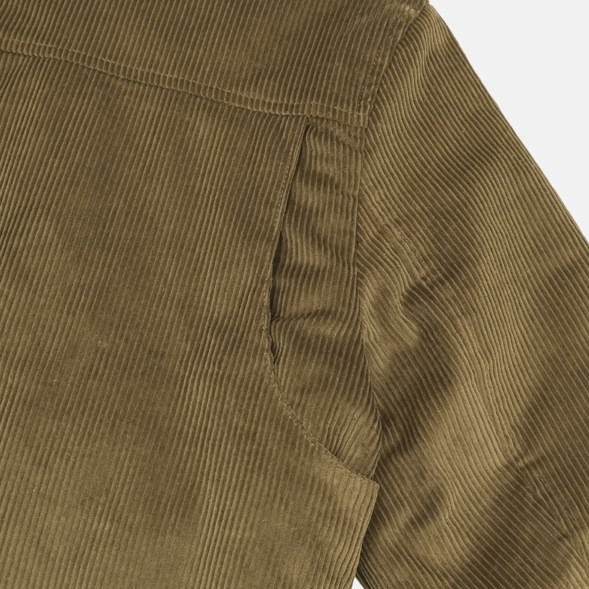 Corduroy Stand Collar Zip Blouson