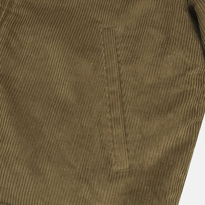 Corduroy Stand Collar Zip Blouson