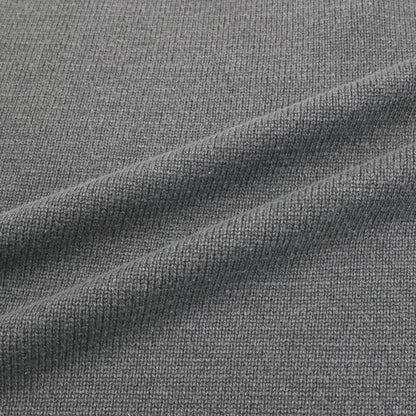 Washed Henley Neck Knit