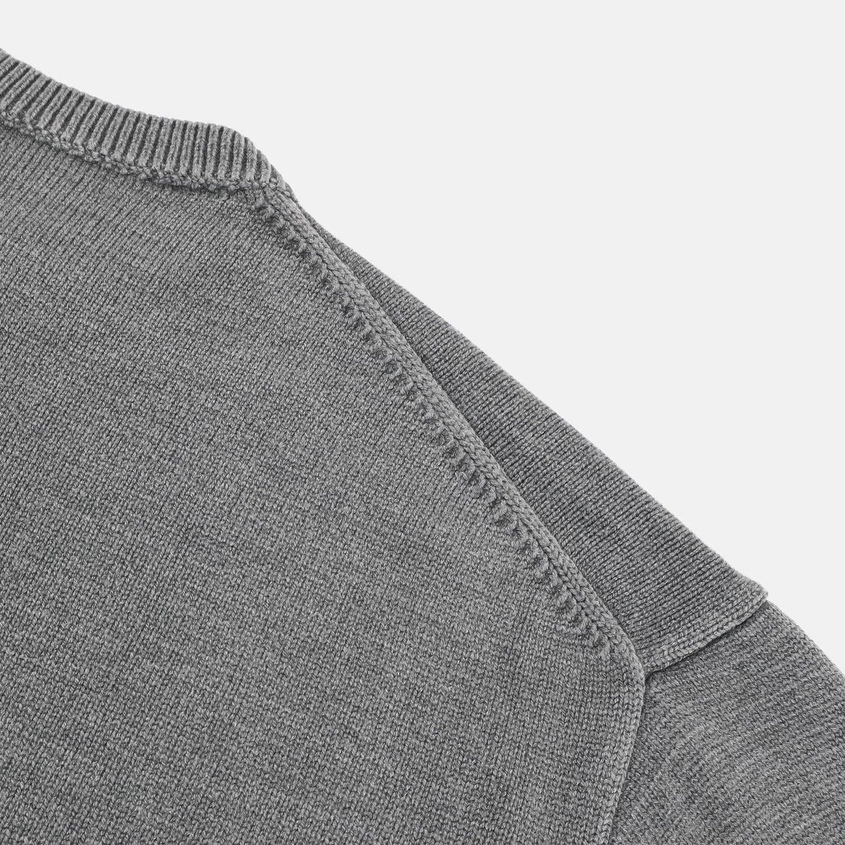 Washed Henley Neck Knit