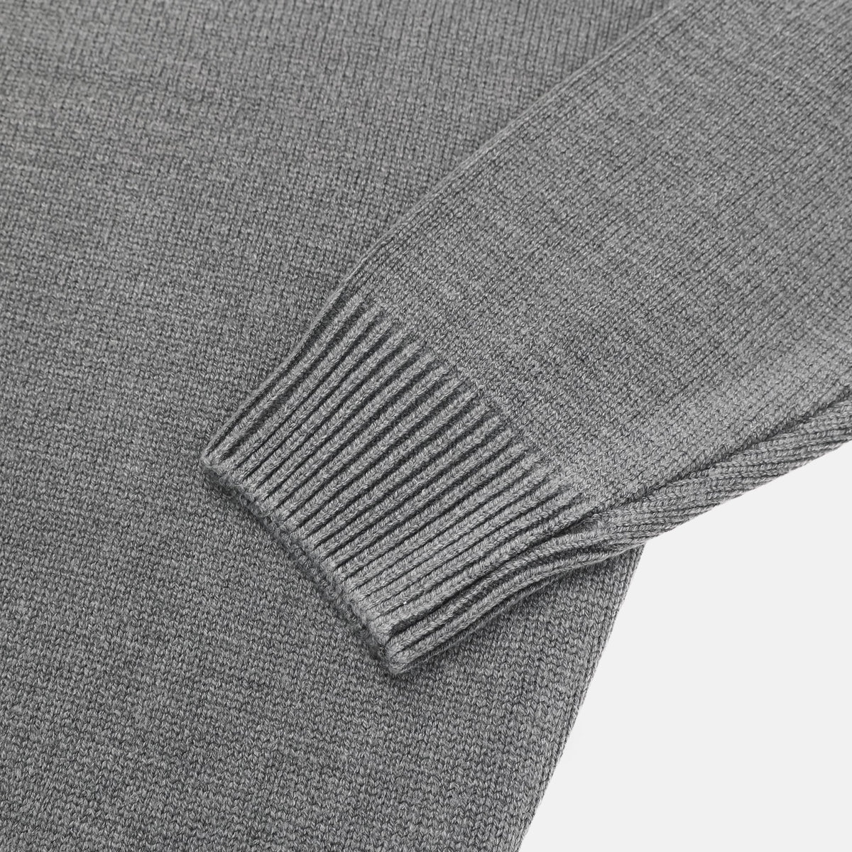 Washed Henley Neck Knit