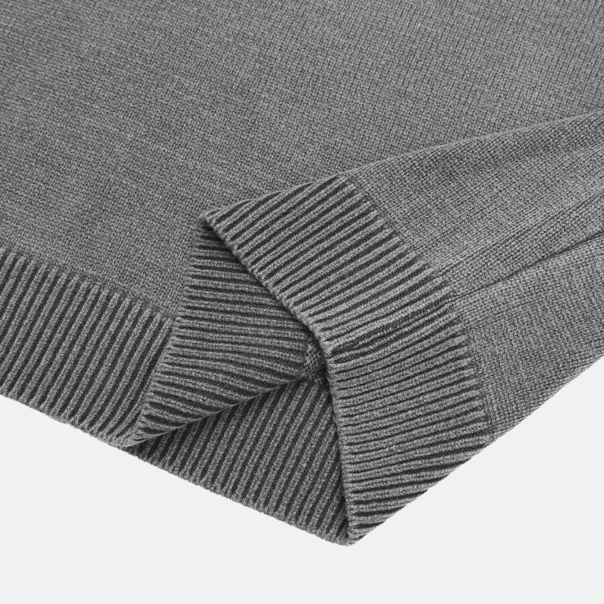Washed Henley Neck Knit