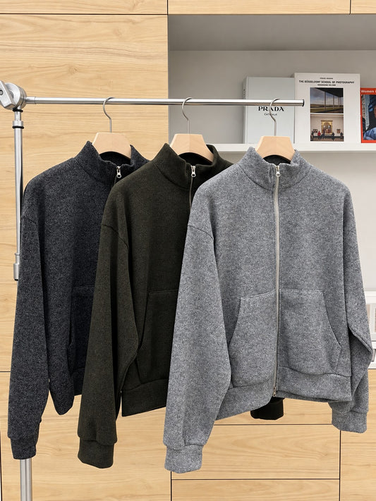 Rani Mock Neck Zip-up