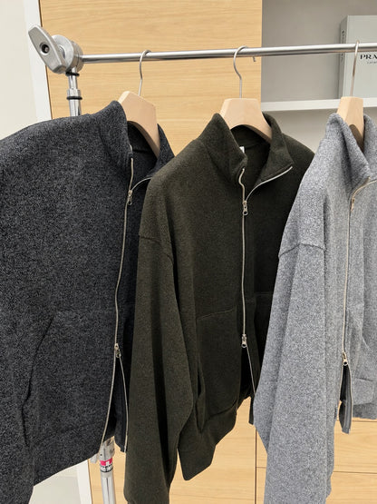 Rani Mock Neck Zip-up