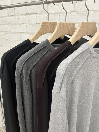 Shoulder Cut Long Sleeve Tee