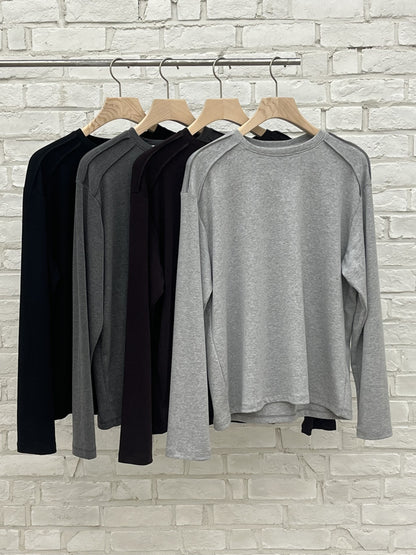 Shoulder Cut Long Sleeve Tee
