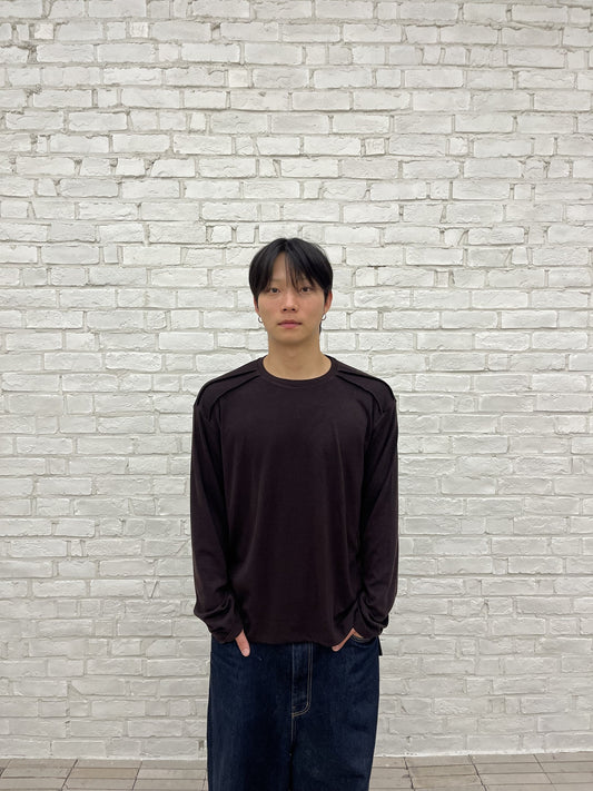 Shoulder Cut Long Sleeve Tee