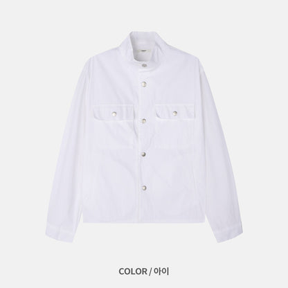 Stand Collar Snap Jacket