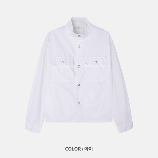 Stand Collar Snap Jacket