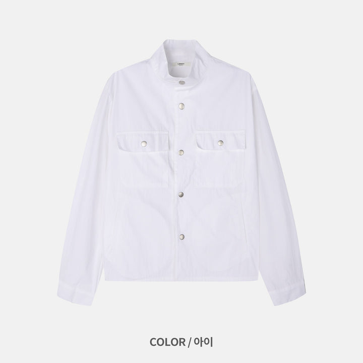 Stand Collar Snap Jacket