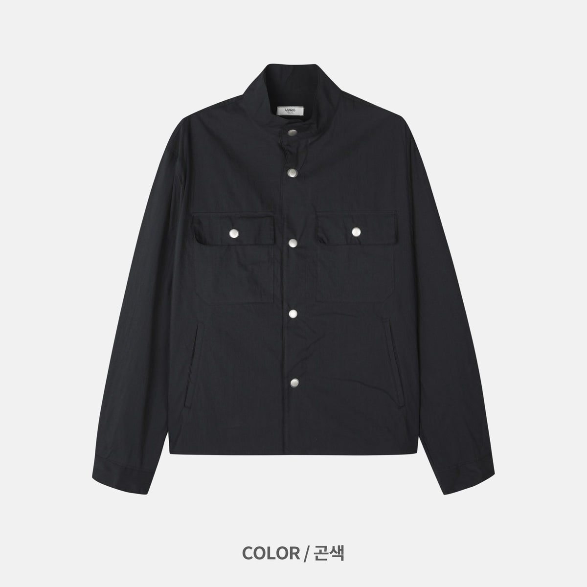 Stand Collar Snap Jacket