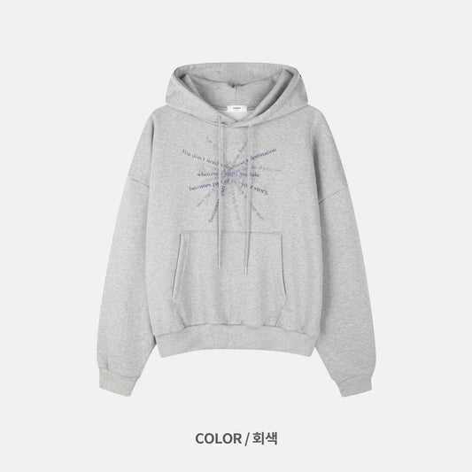 Message Print Hoodie