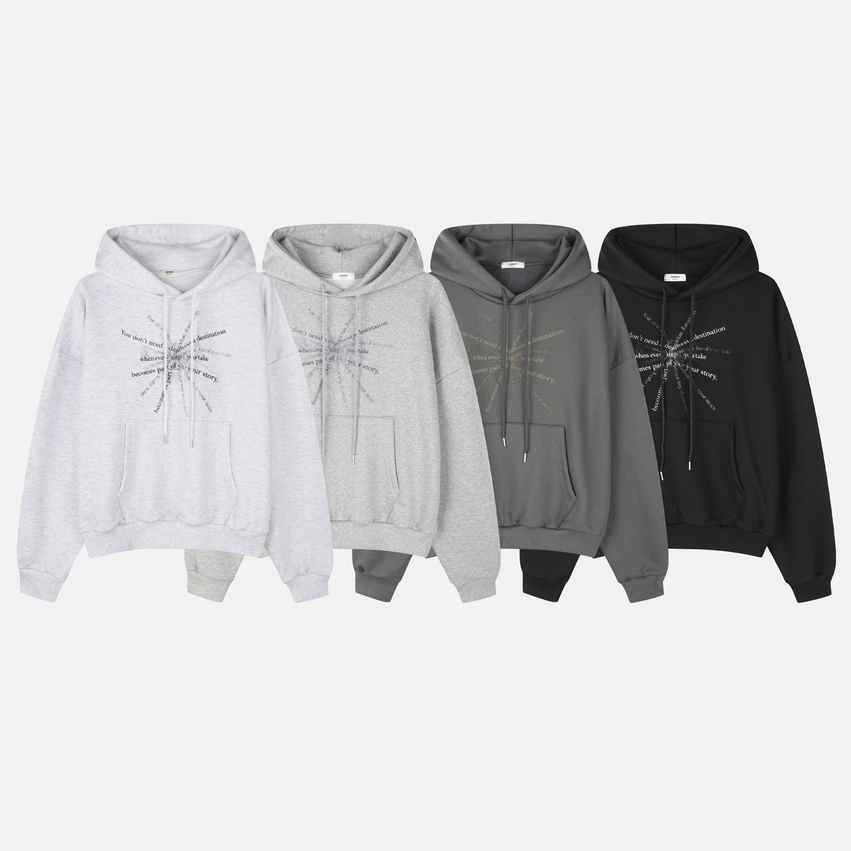 Message Print Hoodie