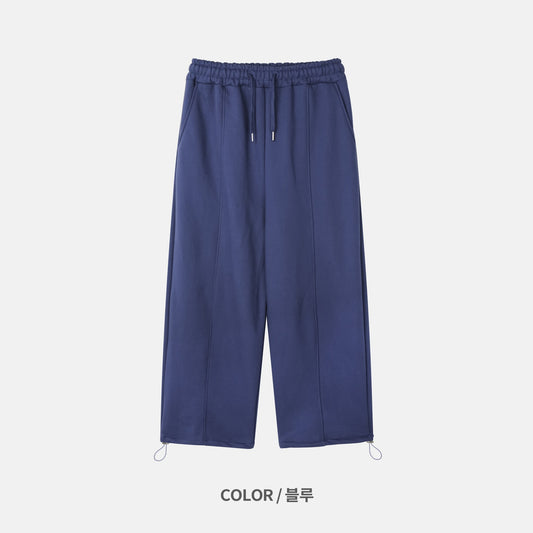 Pintuck Sweat Wide Pants