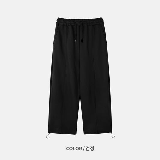 Pintuck Sweat Wide Pants