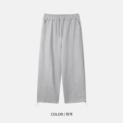 Pintuck Sweat Wide Pants