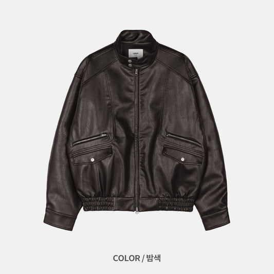 Leather-Look Zip Blouson