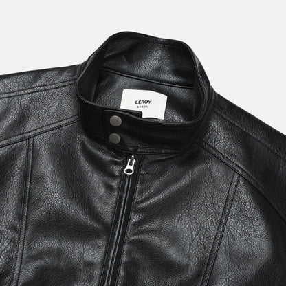 Leather-Look Zip Blouson