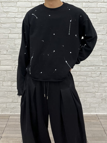 Paint Splatter Crew Sweatshirt