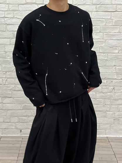 Paint Splatter Crew Sweatshirt