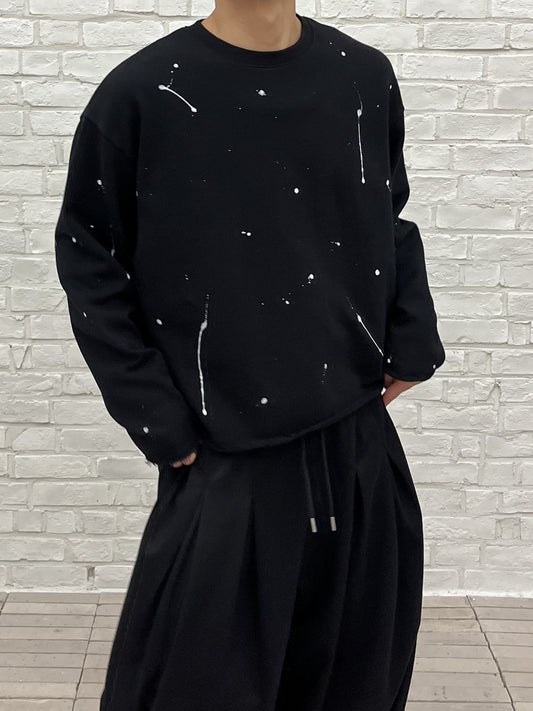 Paint Splatter Crew Sweatshirt