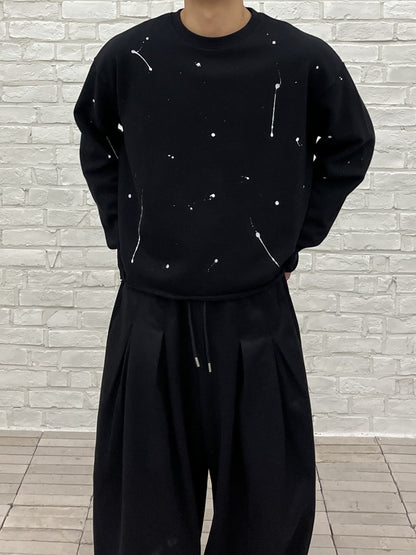 Paint Splatter Crew Sweatshirt