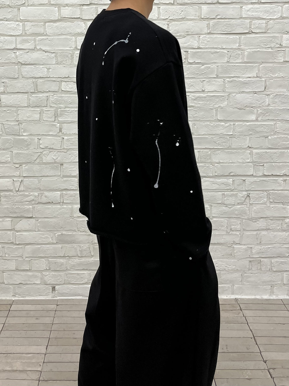 Paint Splatter Crew Sweatshirt