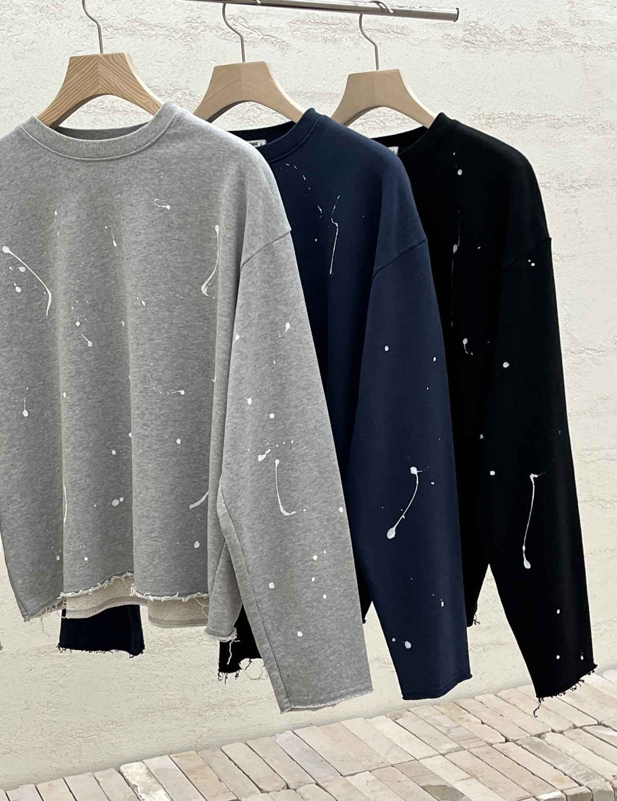 Paint Splatter Crew Sweatshirt