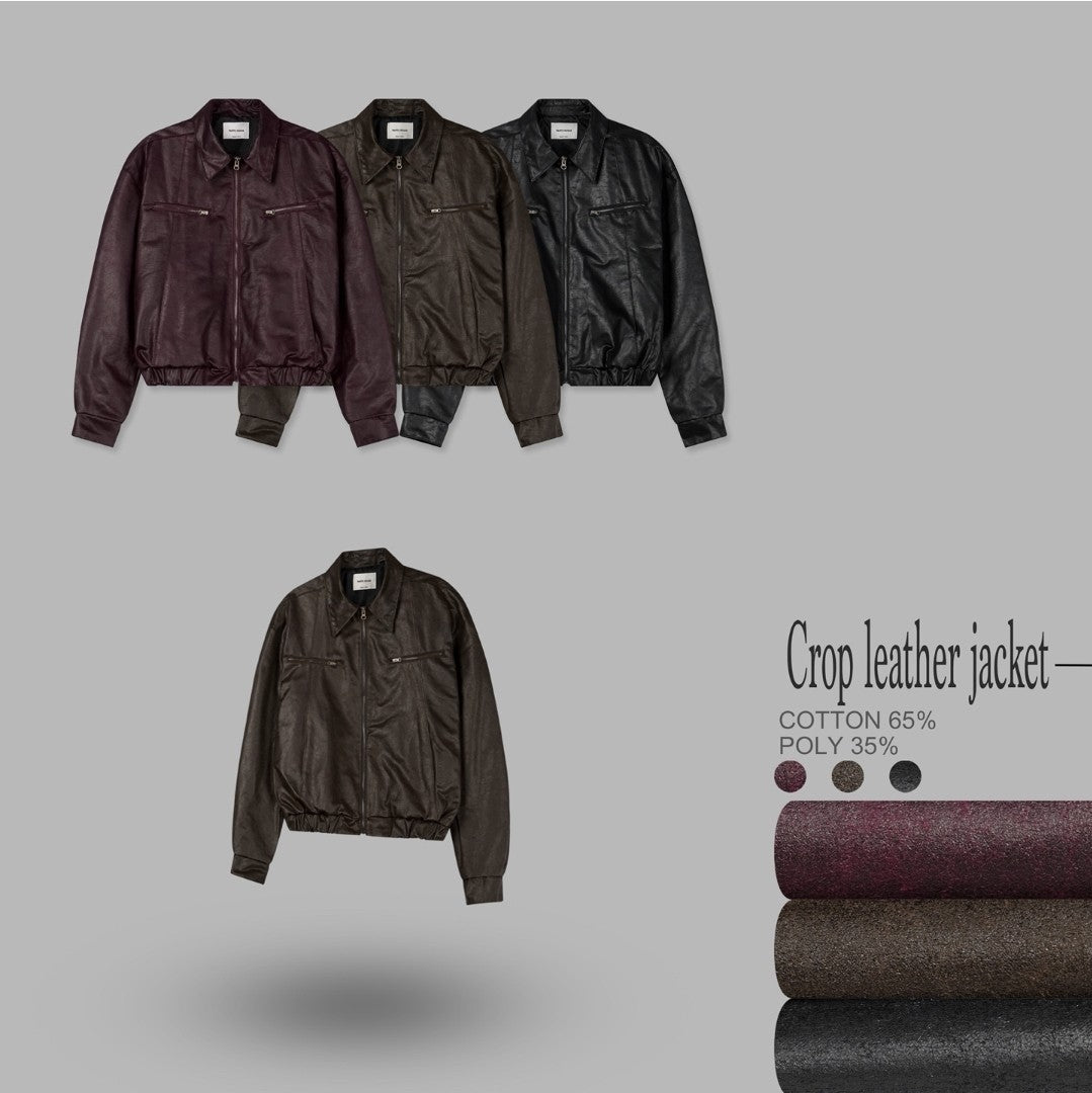 Crop Leather Jacket