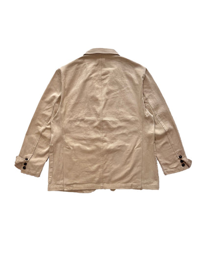 Washed Cotton Two-Button Blazer BEIGE back