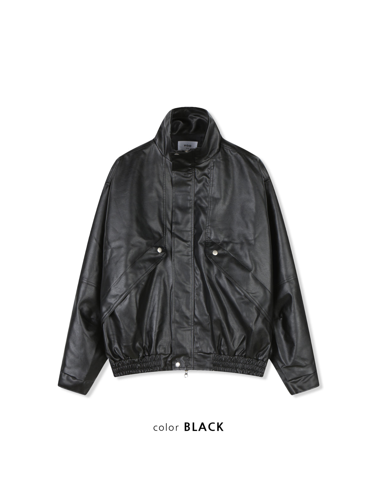 Oversized Vintage Faux Leather Blouson