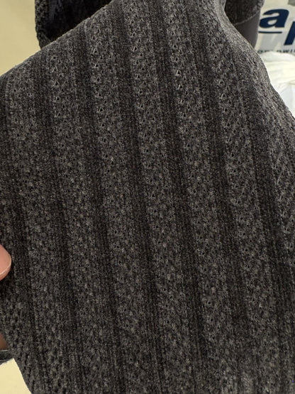 Ned Velvet Hoodie CHARCOAL fabric