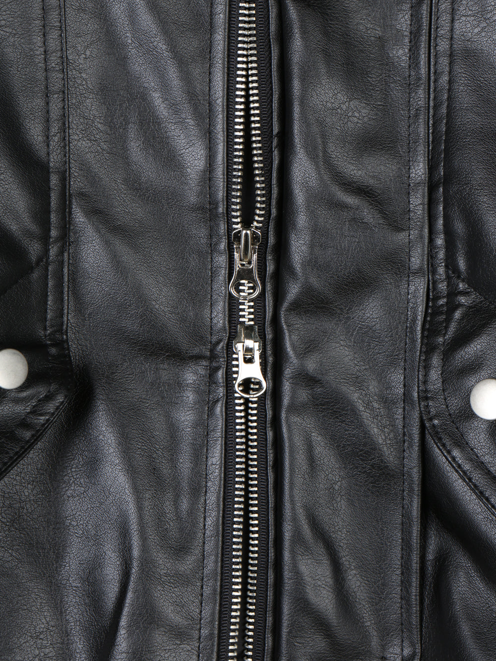 Oversized Vintage Faux Leather Blouson