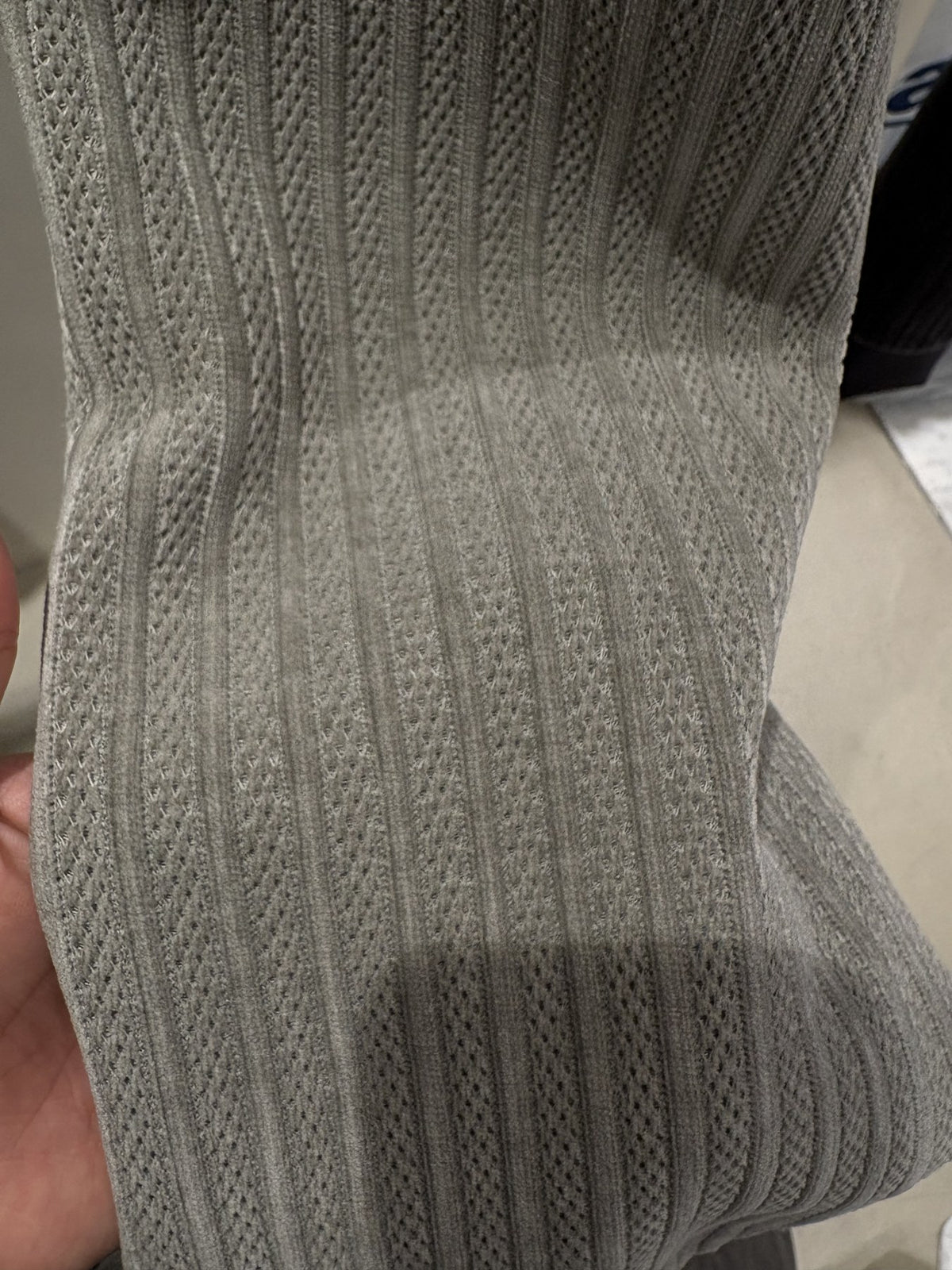 Ned Velvet Hoodie GRAY fabric
