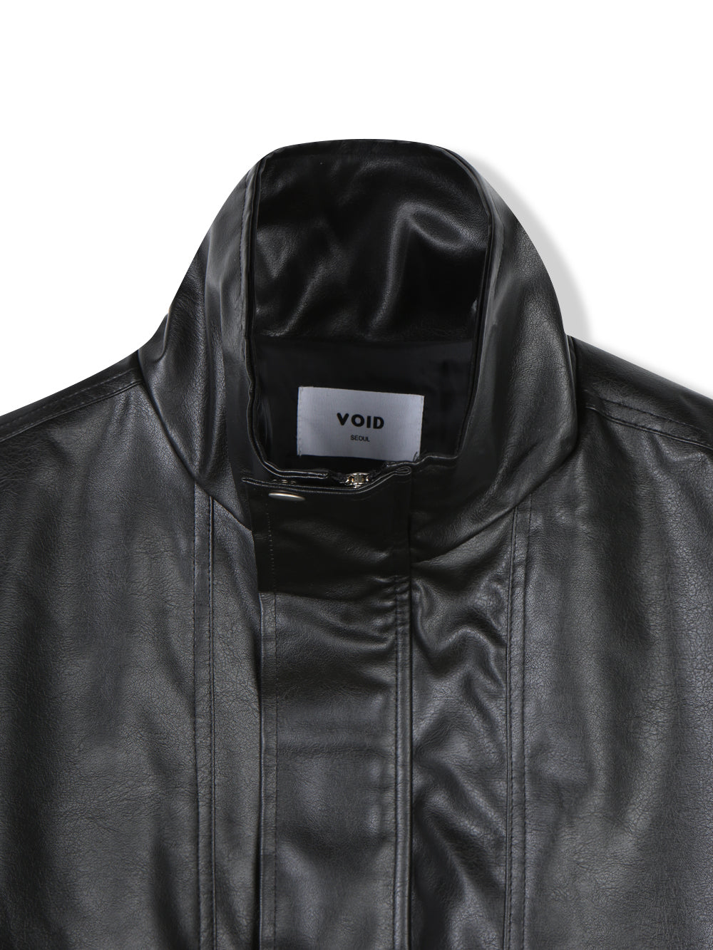 Oversized Vintage Faux Leather Blouson