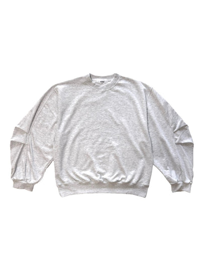 Two-Tuck Curved Hem Sweatshirt GRAY front