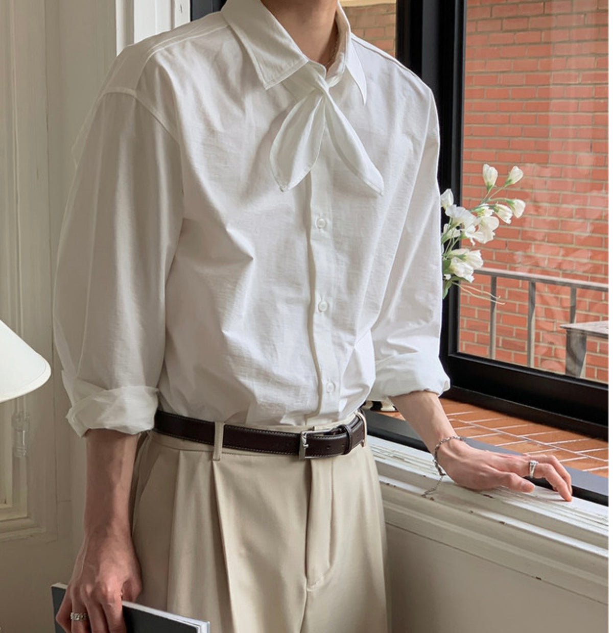Ribbon Tie Shirt