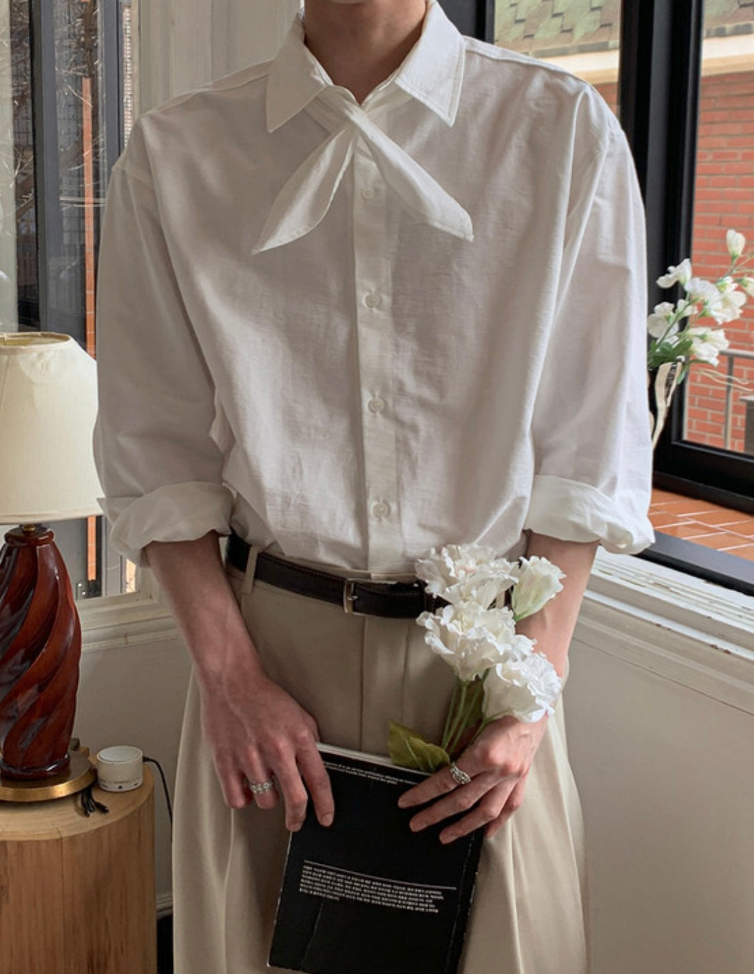 Ribbon Tie Shirt