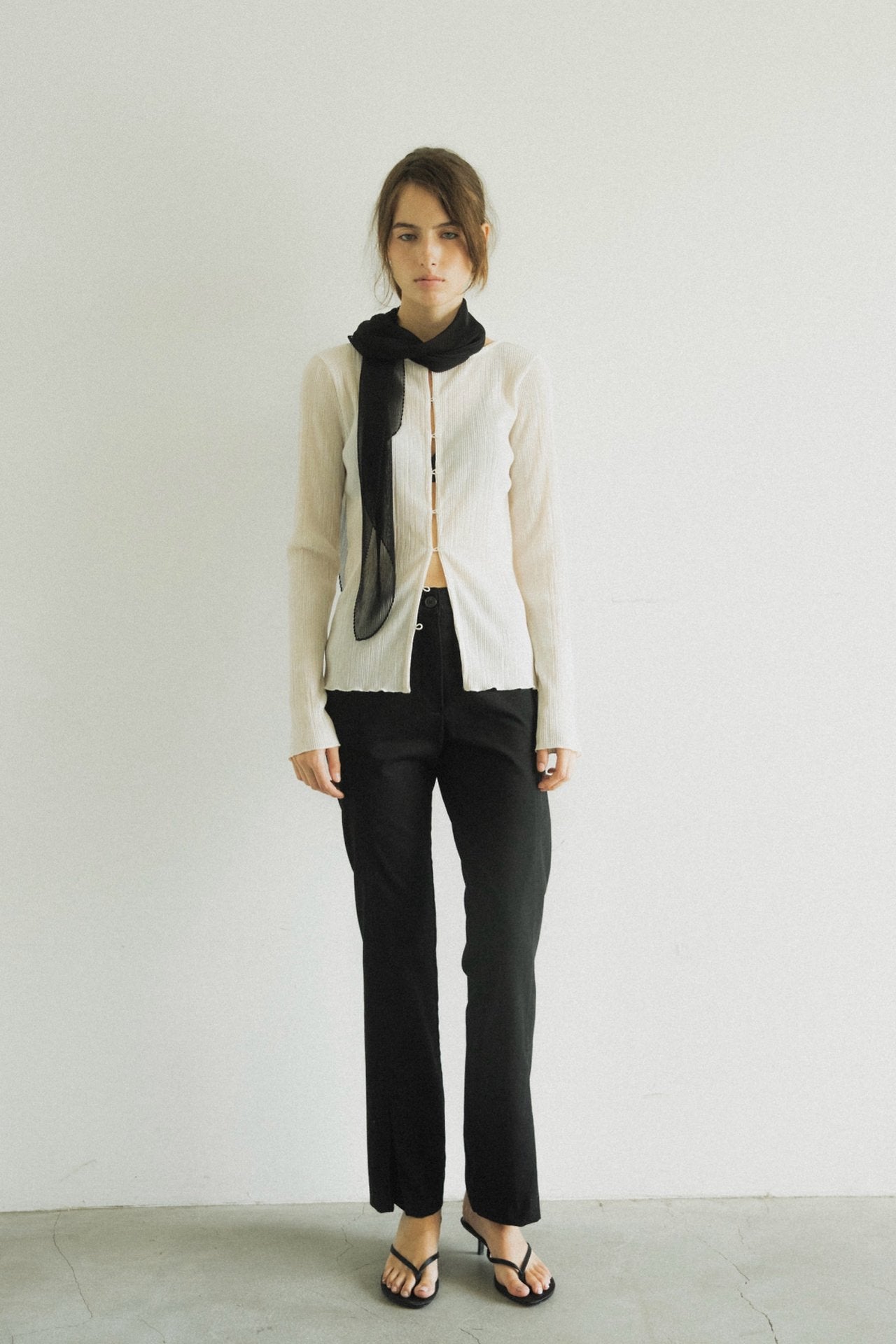 Line Cutout Pants