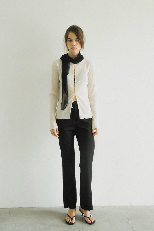 Line Cutout Pants