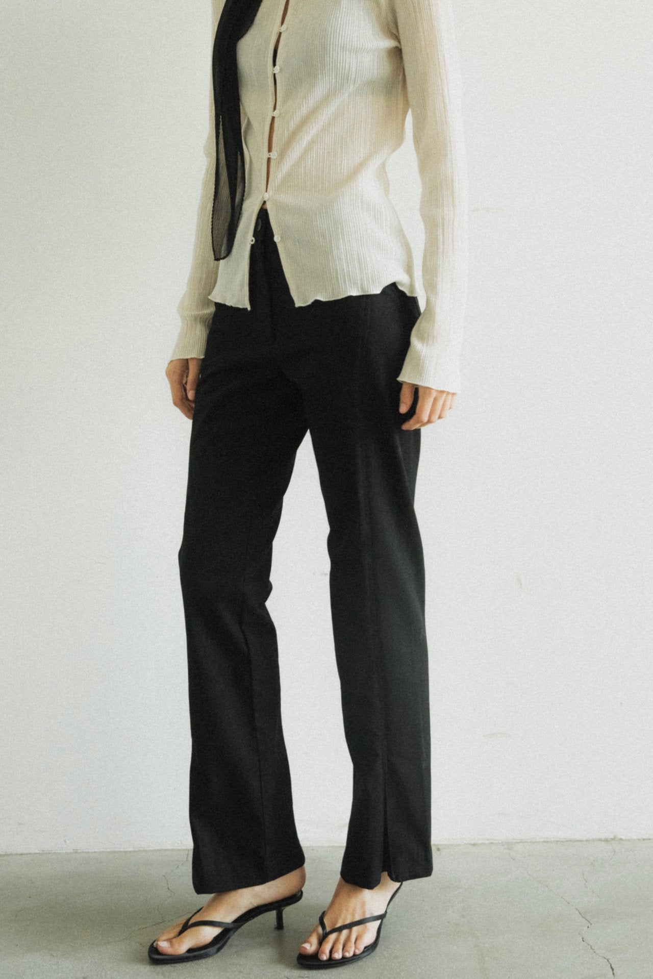 Line Cutout Pants