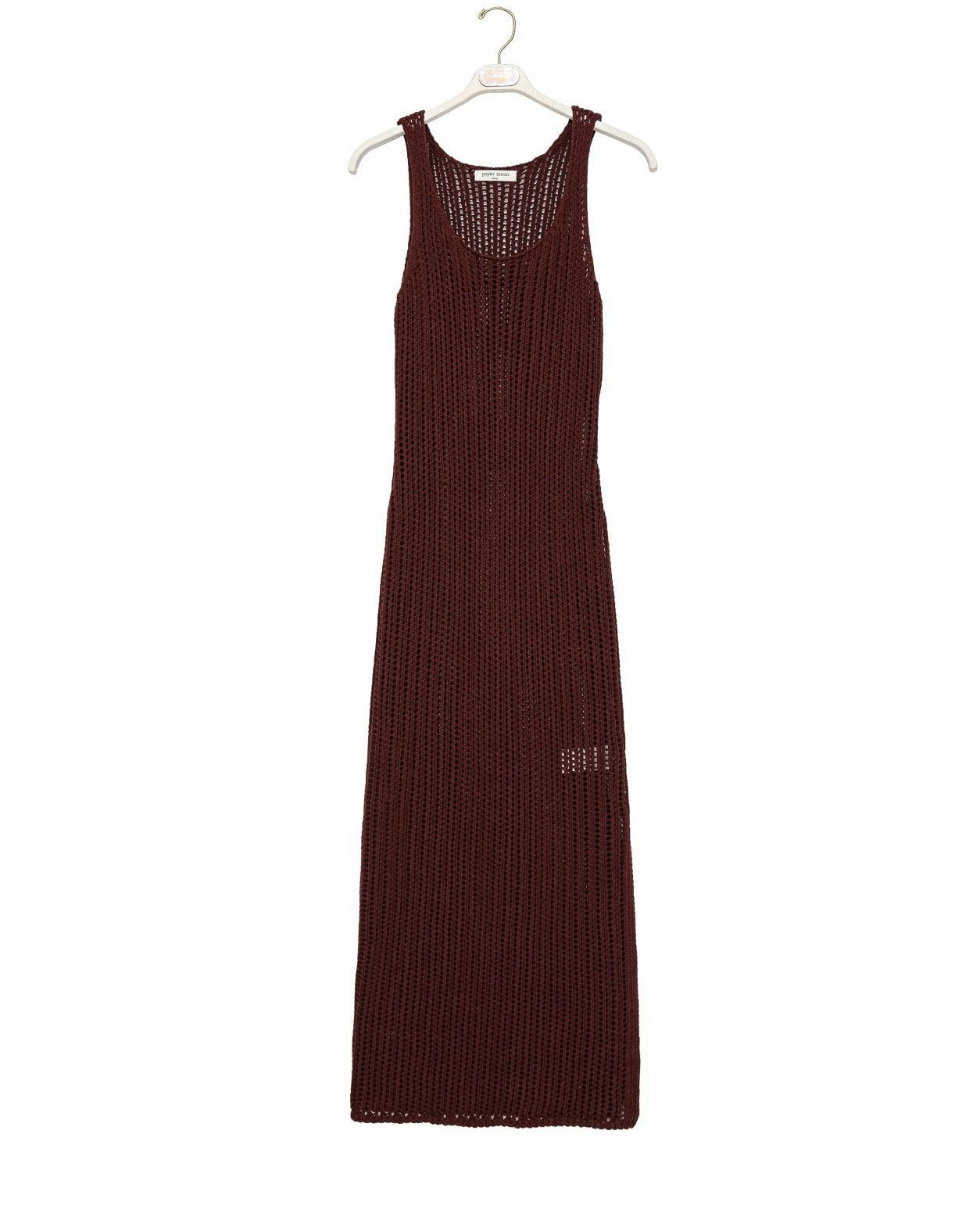 【PAPERMOON ペーパームーン】SS / Organic Cotton One Slit Maxi Cover Up Knit Dress