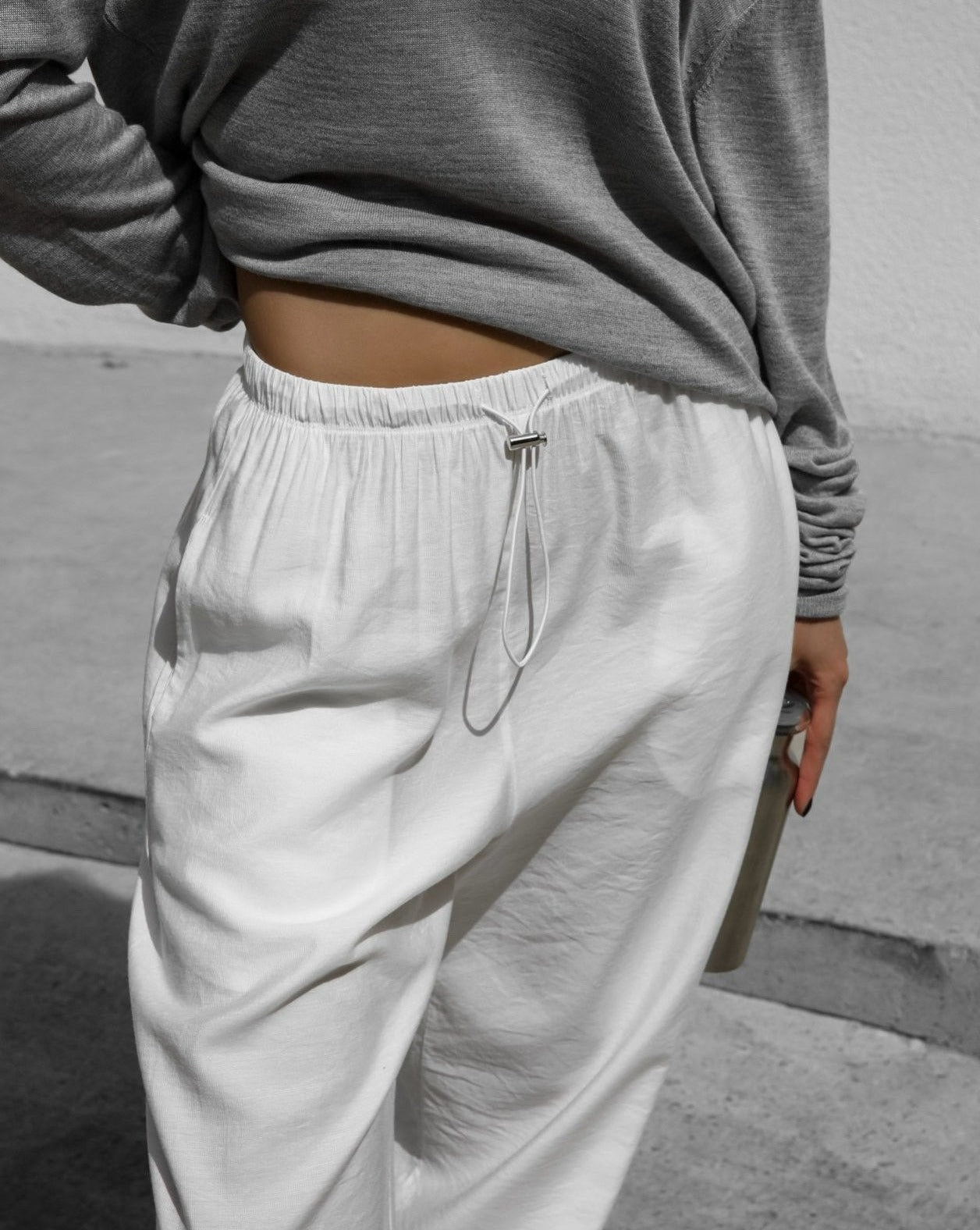 [PAPERMOON] SS / Banded Cozy Wide Trousers