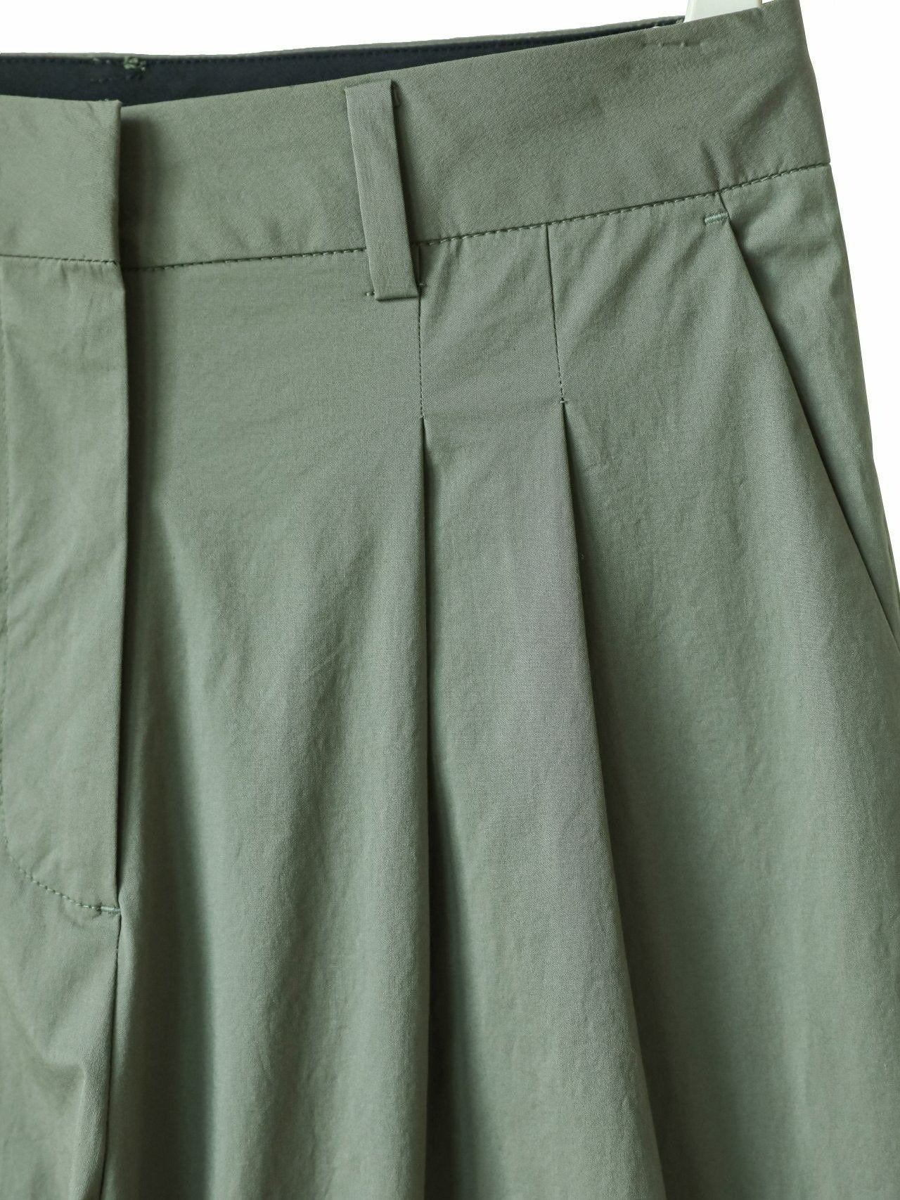 【PAPERMOON ペーパームーン】SS / Cotton Two Pin - Tuck Wide Trousers