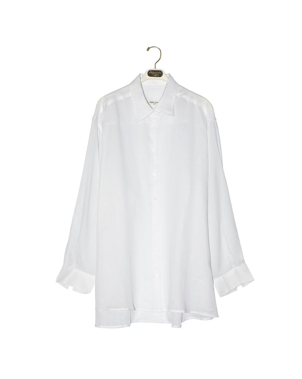 [PAPERMOON] SS / Vivid Oversized Linen Button Down Shirt