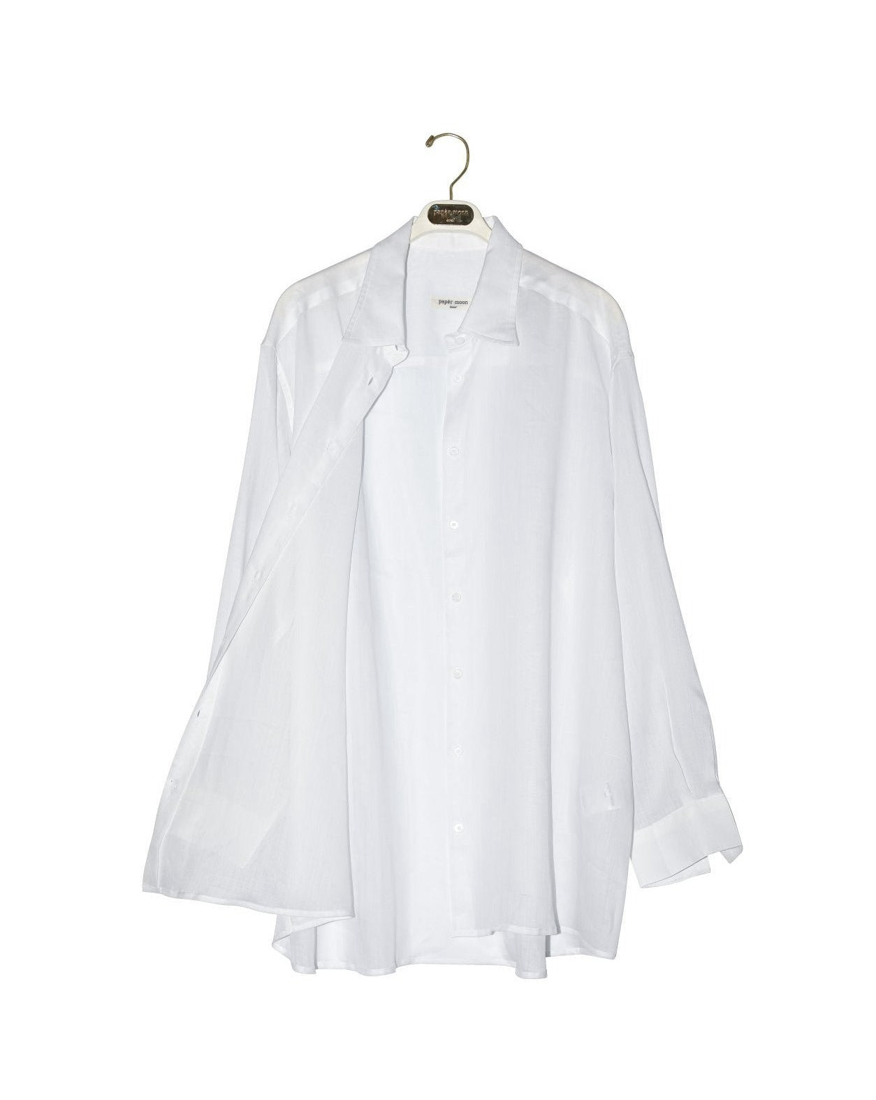 [PAPERMOON] SS / Vivid Oversized Linen Button Down Shirt