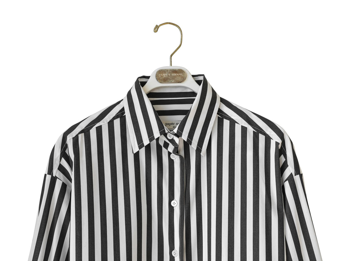 【PAPERMOON 페이퍼 문】SS / Striped Pattern Oversized Button Down Shirt