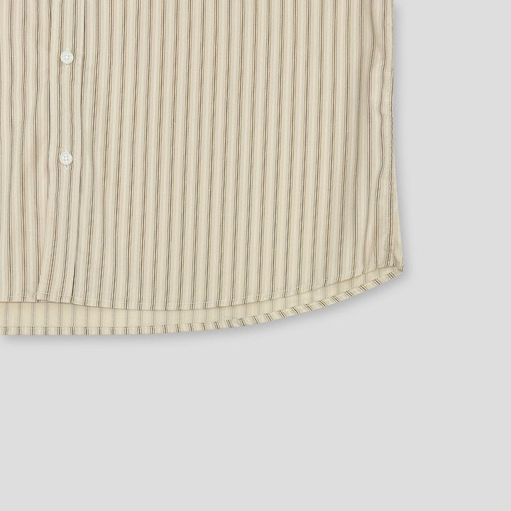 Basic Stripe Shirt Beige
