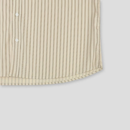 Basic Stripe Shirt Beige